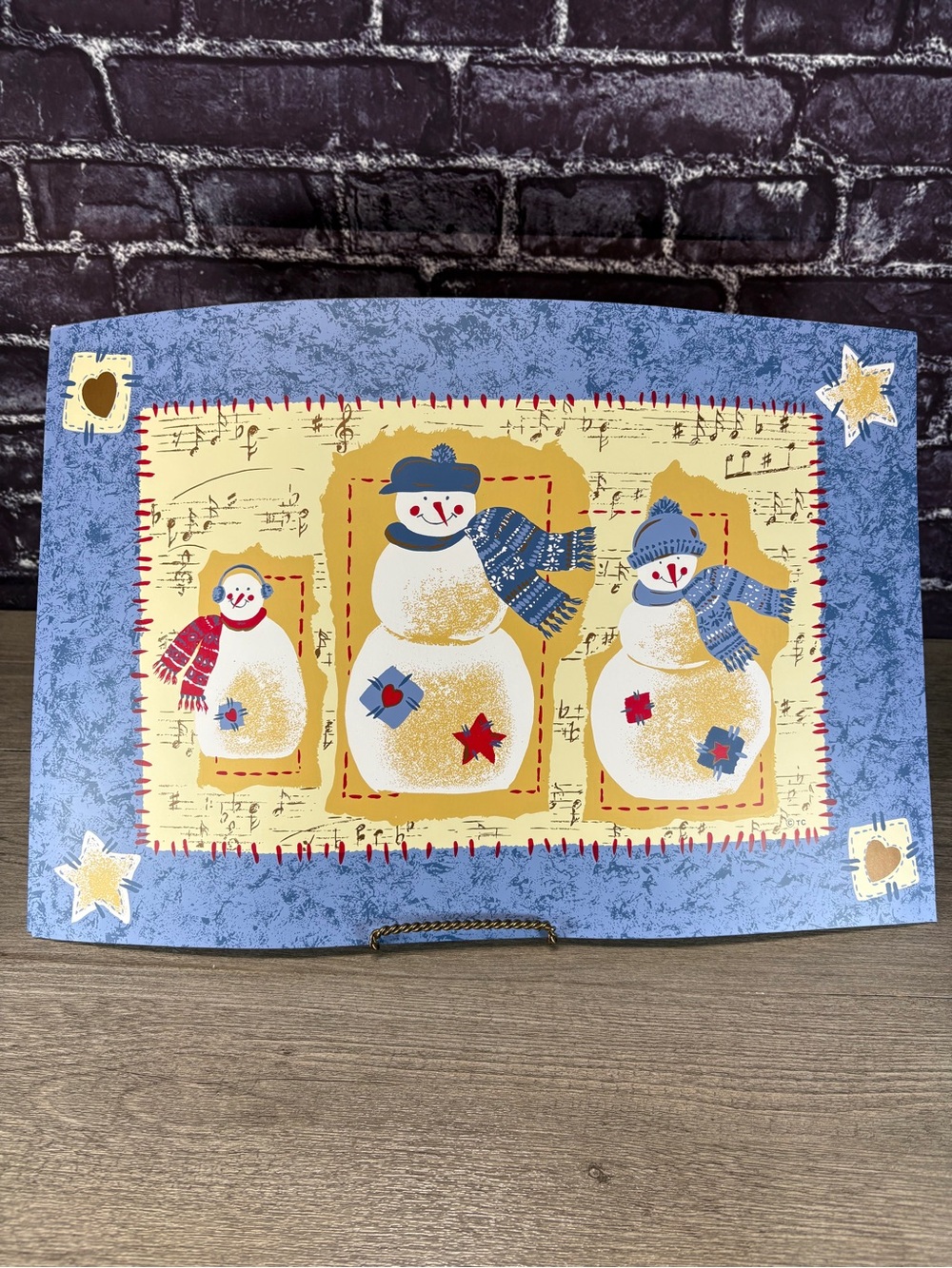 Country Snowmen Vinyl Kmart Placemats